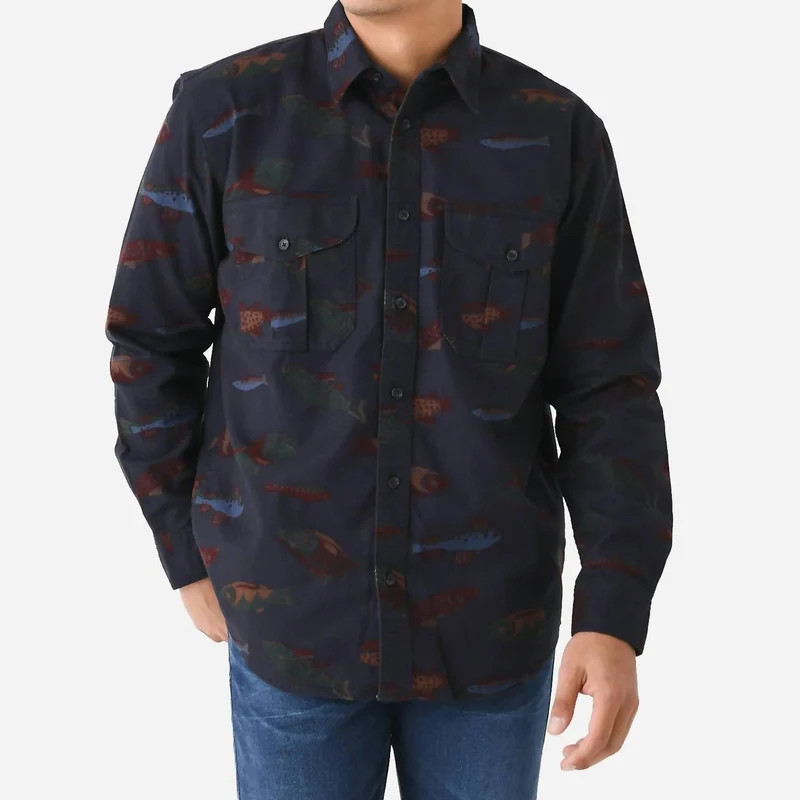 Filson Alaskan Guide Shirt In Fish Decoy Navy - Blue - M | Verishop