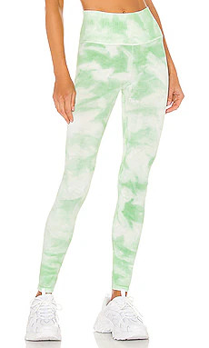 Free People X FP Movement Good Karma Tie Dye Legging in Electric Pistachio from Revolve.com | Revolve Clothing (Global)