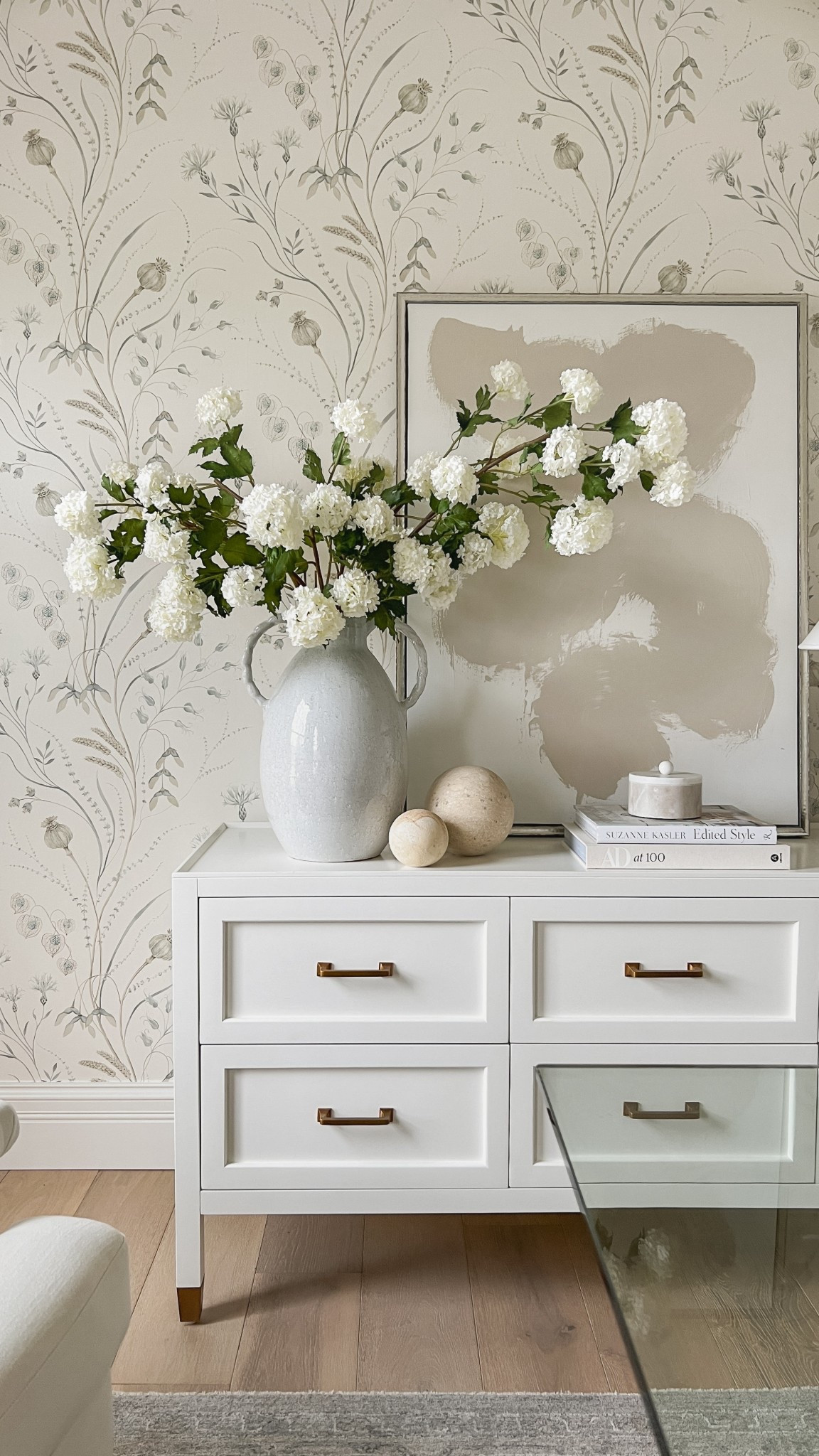 These faux snowball hydrangea stems and probably my favorite faux stems in my entire house! These quality is amazing and they are huge! 

#LTKSeasonal #LTKHome #LTKSaleAlert