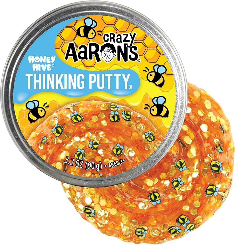 Crazy Aaron's Thinking Putty - Honey Hive - Clear Sensory Putty for Kids and Grown ups in a 4" Ti... | Amazon (US)