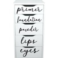 Makeup Organization Vinyl Decals  Set of 5, 8, 10 Labels  Makeup Organization Labels  Vinyl Decals  By Simple Designs Ink on Etsy | Etsy (US)