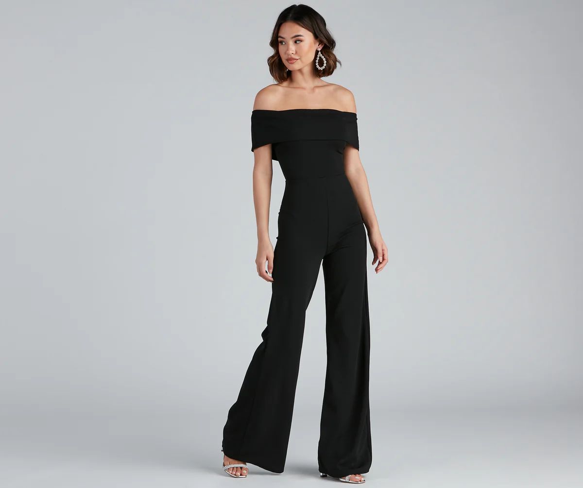 Iconic Glam Wide Leg Jumpsuit | Windsor Stores