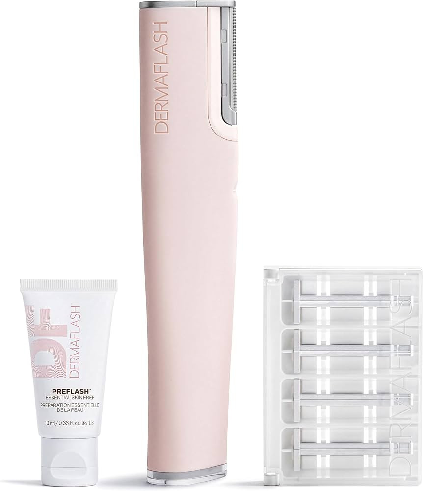 DERMAFLASH LUXE+ Sonic Dermaplaning Tool for Face Peach Fuzz Removal, Anti-Aging and Exfoliation | Amazon (US)