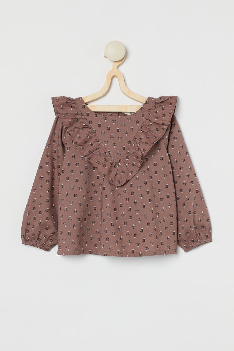 Flounced Cotton Blouse | H&M (US + CA)