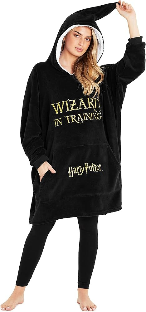 Harry Potter Oversized Blanket Hoodie Gifts for Women, Men, Adults Teens, Fleece Wearable Blanket... | Amazon (US)