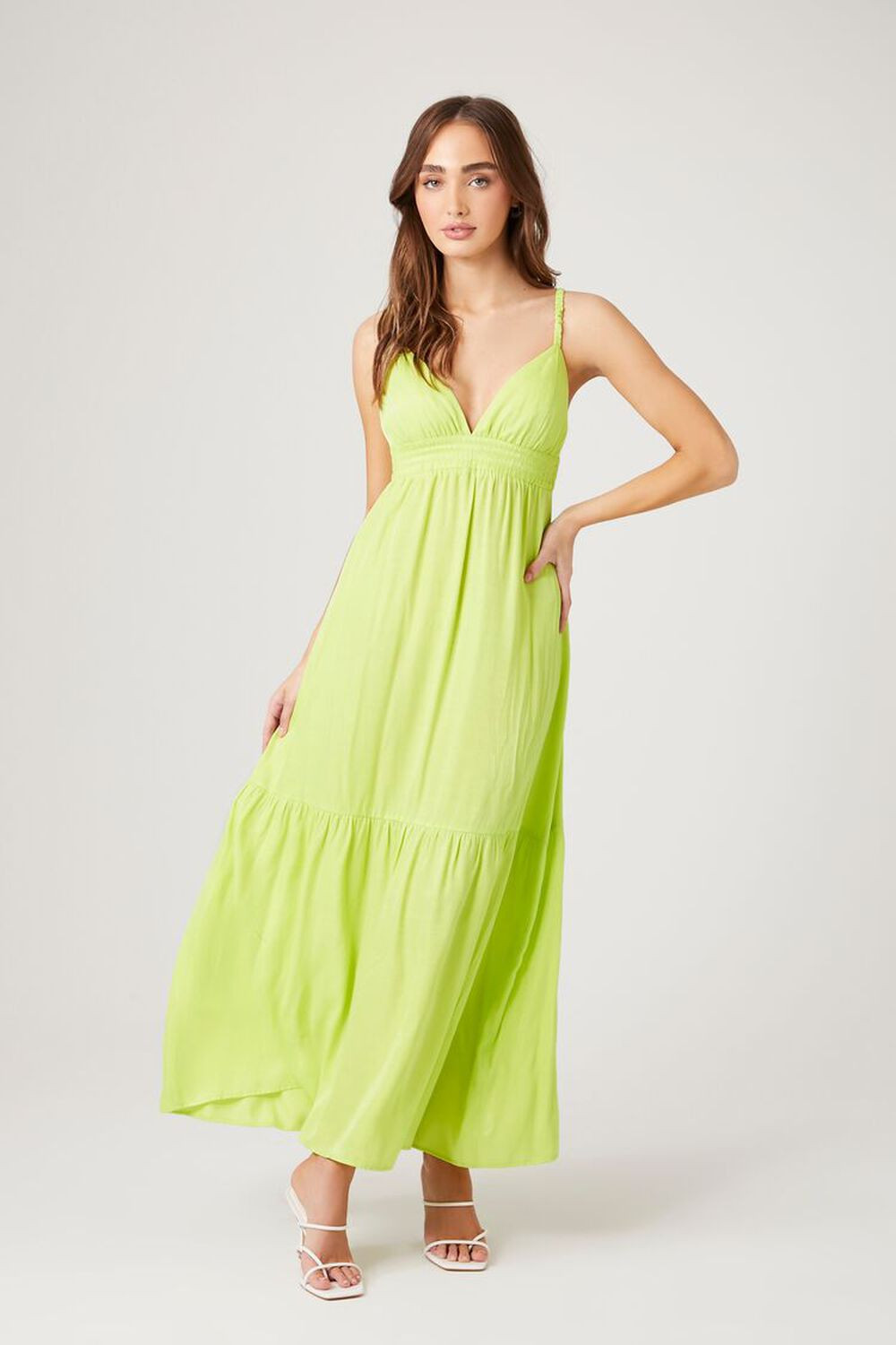 Tiered Cutout Sweetheart Maxi Dress | Forever 21 (US)