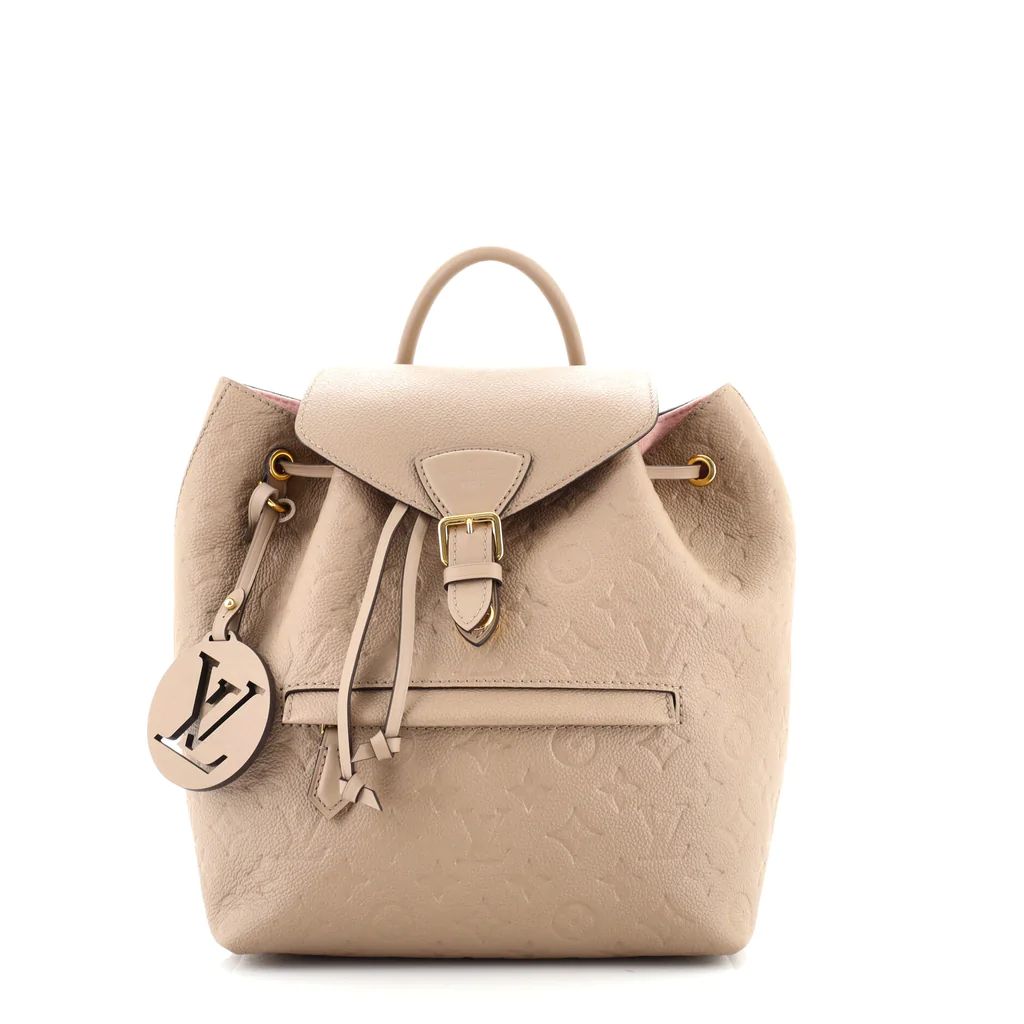 Louis Vuitton Montsouris Backpack NM Monogram Empreinte Leather PM Neutral 1477171 | Rebag