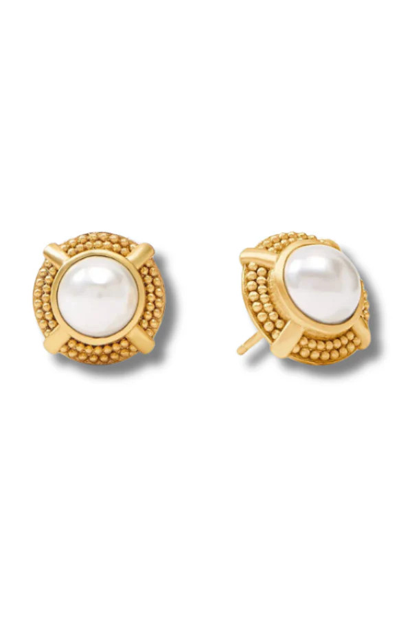 Cabochon Stud - Pearl | Julie Vos | The Willow Tree