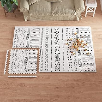 TCBunny Extra Large Baby Play Mat - 4FT x 6FT Foam Puzzle Floor Mat for Kids & Toddlers (Mixed Ma... | Amazon (US)