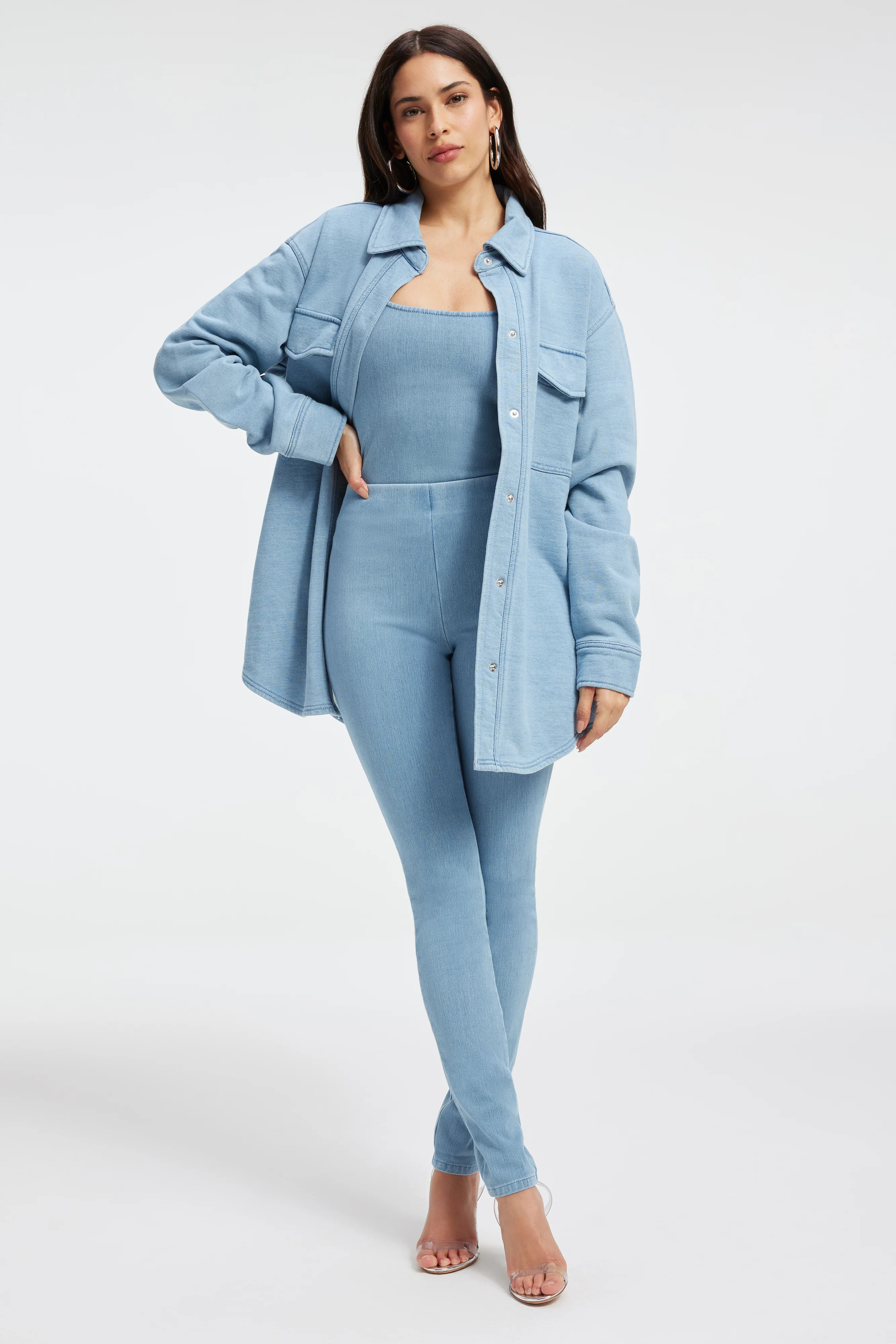 SOFT SCULPT MODERN TANK BODYSUIT | INDIGO376 - GOOD AMERICAN | Good American