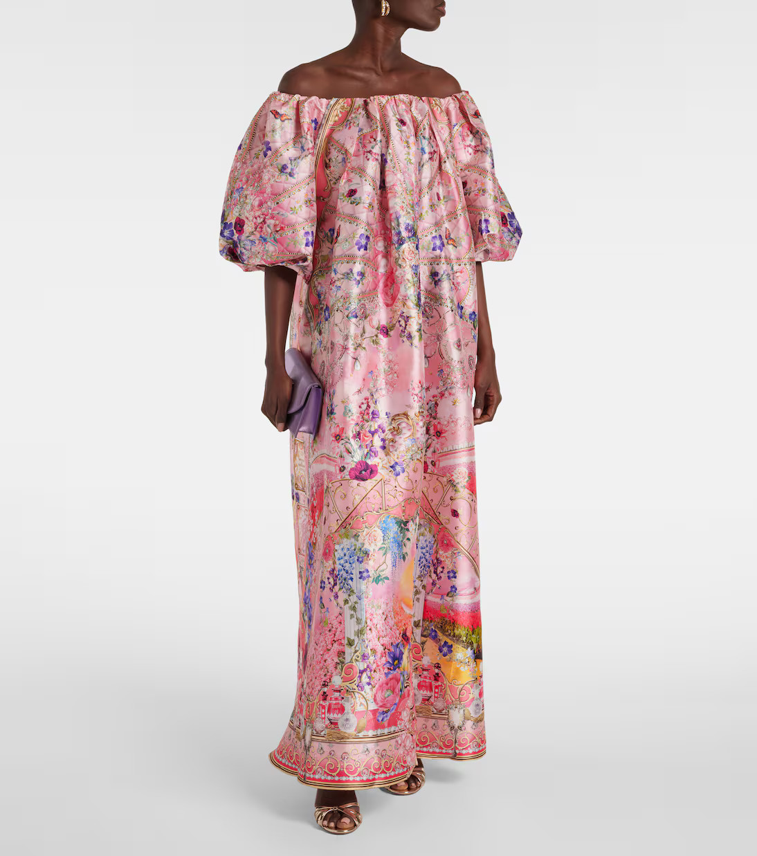 Crystal-embellished floral tafetta maxi dress | Mytheresa (US/CA)