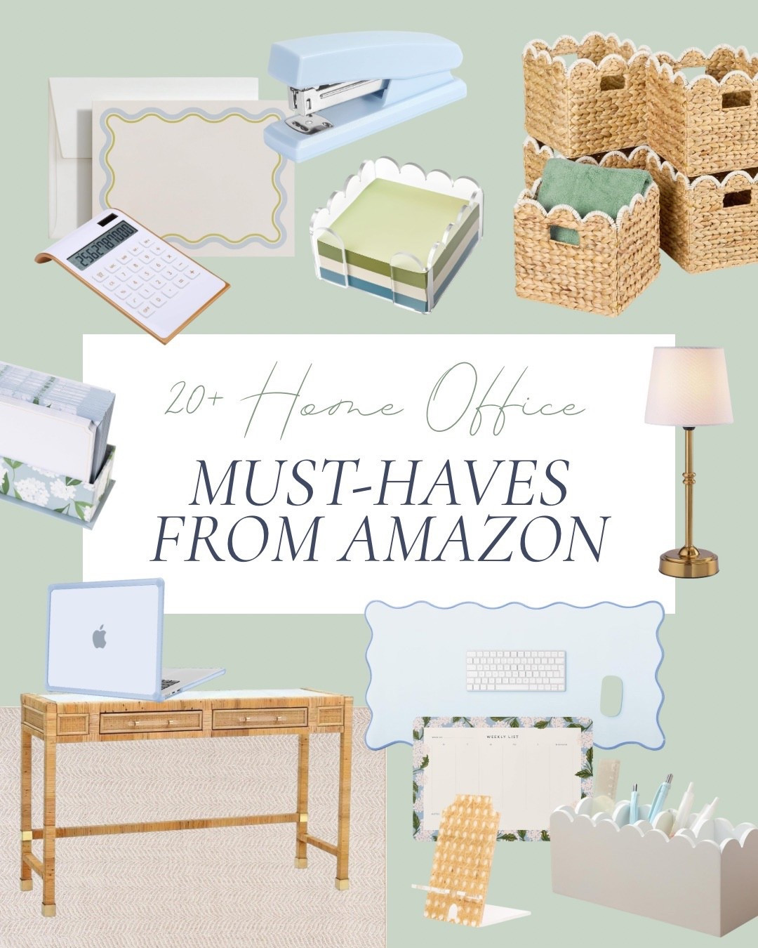 These Amazon home office must-haves are perfect for creating a workspace that feels organized, functional, and still pretty. From woven storage baskets and desktop organizers to classic desk accessories and soft lighting, everything here helps keep your space tidy without sacrificing style.

Great for home offices, work-from-home setups, or study spaces that need a refresh. Save this post for easy office upgrades that make working from home feel more polished and put together. 🤍

home office must haves Amazon, Amazon desk organization, home office organization ideas, office storage baskets, desk organizers Amazon, aesthetic home office decor, classic home office style, work from home essentials, Amazon office supplies, preppy home office decor, organized workspace ideas

#LTKHome