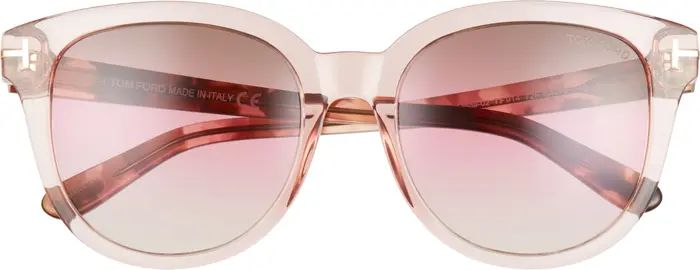 Olivia 54mm Gradient Round Sunglasses | Nordstrom