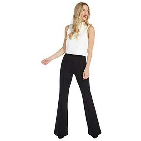 Spanx The Perfect Black Pant Hi-Rise Flare Classic Black XL Regular | Walmart (US)