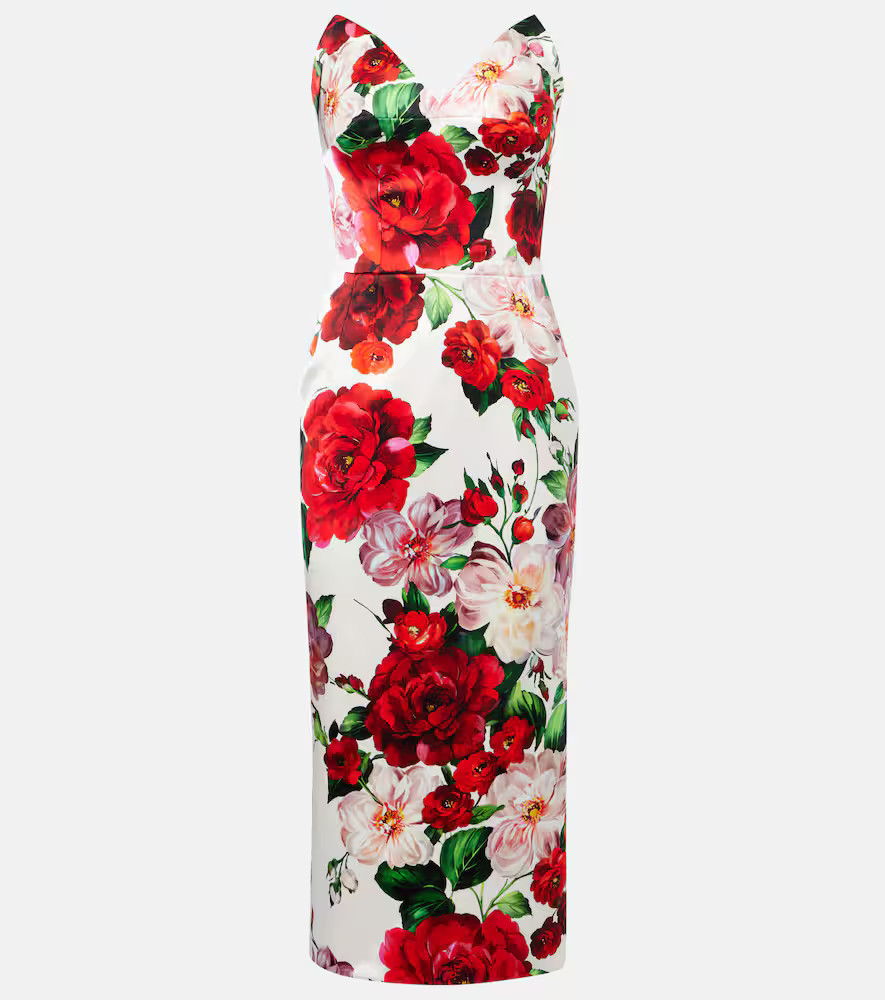 Dolce&Gabbana Floral midi dress | Mytheresa (US/CA)