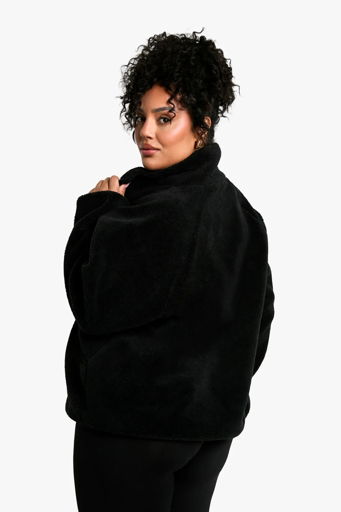 Plus Oversized Teddy Zip Up Jacket | Boohoo.com (UK & IE)