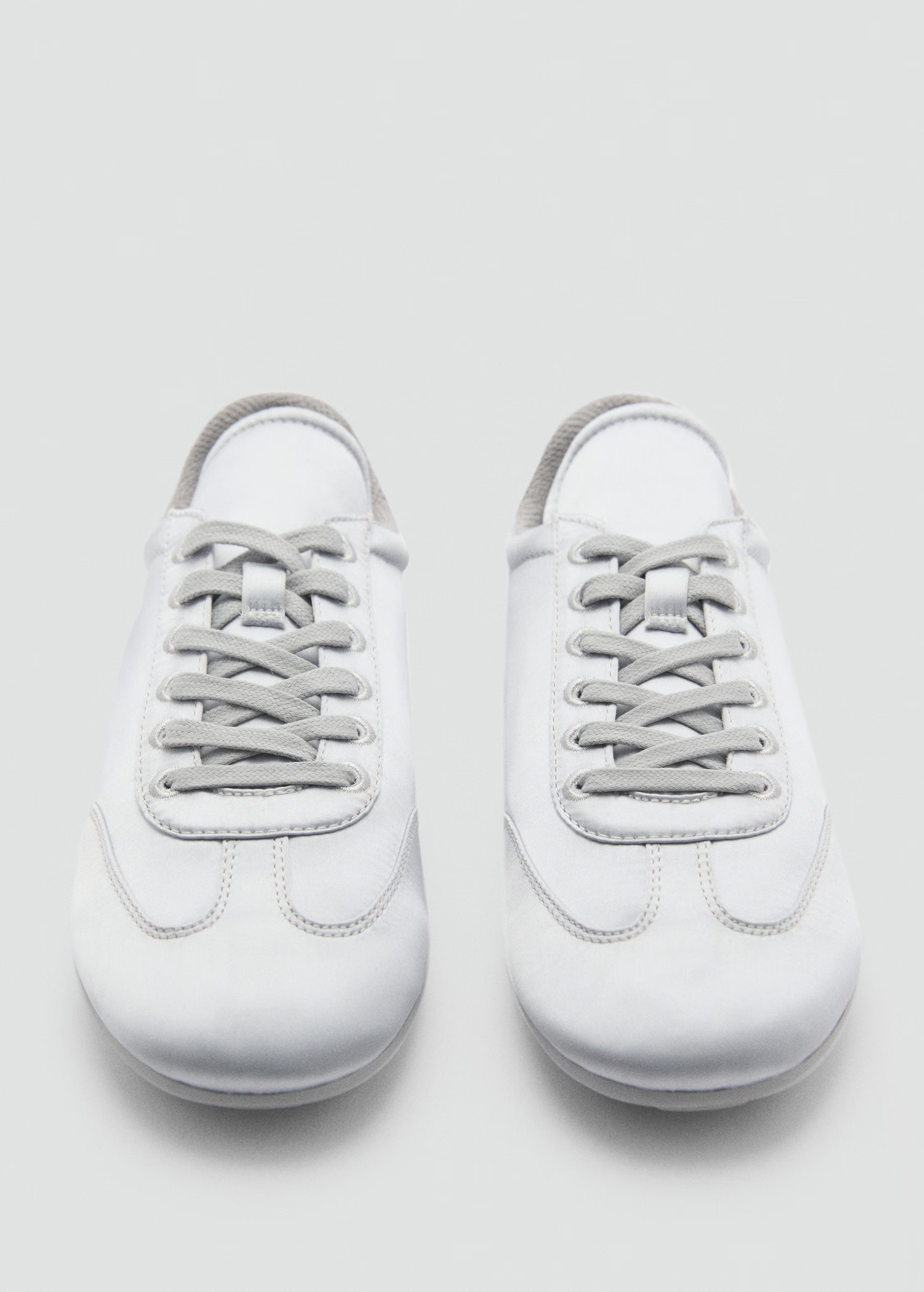 Satin lace-up sneakers - Women | MANGO USA | Mango (US/MX/AU)
