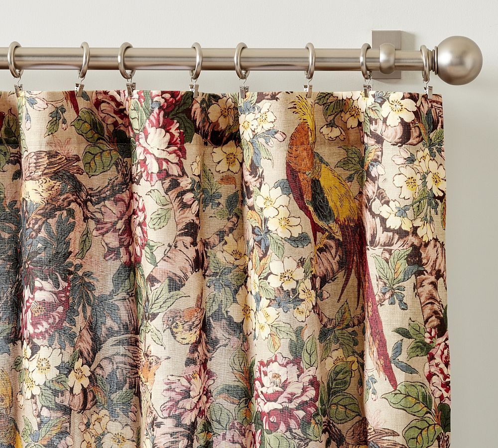 Pheasant Floral Curtain | Pottery Barn (US)