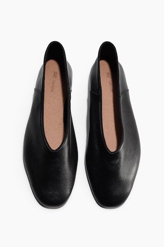 H & M - Leather Flats - Black | H&M (US + CA)