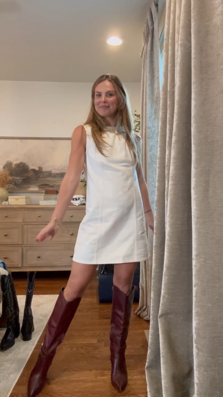 How cute is this little shift dress? Only $50 with code “AFLTK” I also love the blue denim version 💙 #AbercrombiePartner @Abercrombie 

I’m wearing a size small! 

#LTKFallSale #LTKStyleTip #LTKVideo