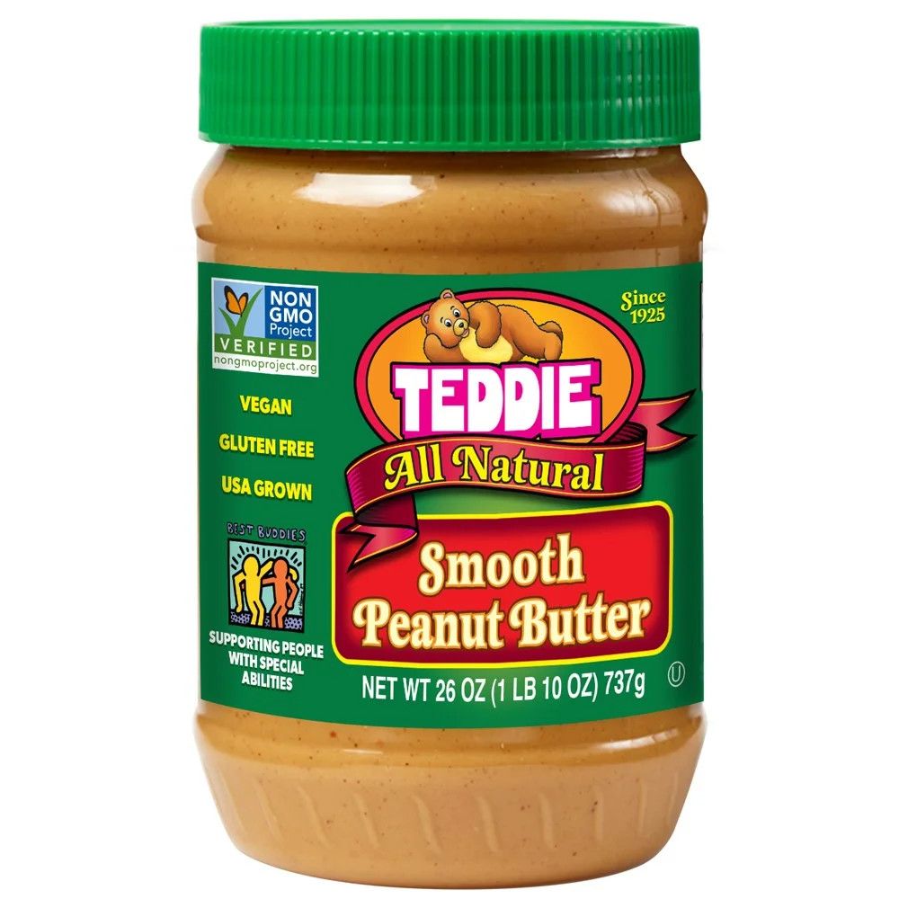 Teddie All Natural Smooth Peanut Butter, 26 oz | Walmart (US)