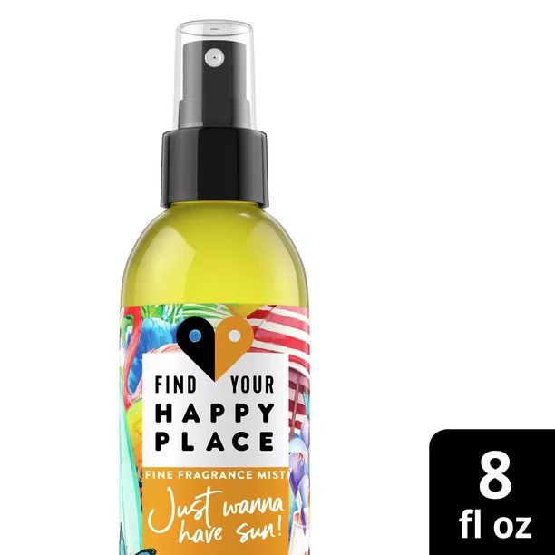 Find Your Happy Place Just Wanna Have Sun! Body Mist Citrus and Mango 8 fl oz | Walmart (US)