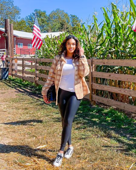 Fall outfit ideas, fall outfits, pumpkin patch outfits, Spanx, faux leather leggings 

#LTKunder100 #LTKunder50 #LTKSeasonal