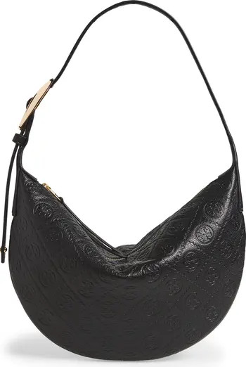 Small T Monogram Pebble Leather Balloon Bag | Nordstrom