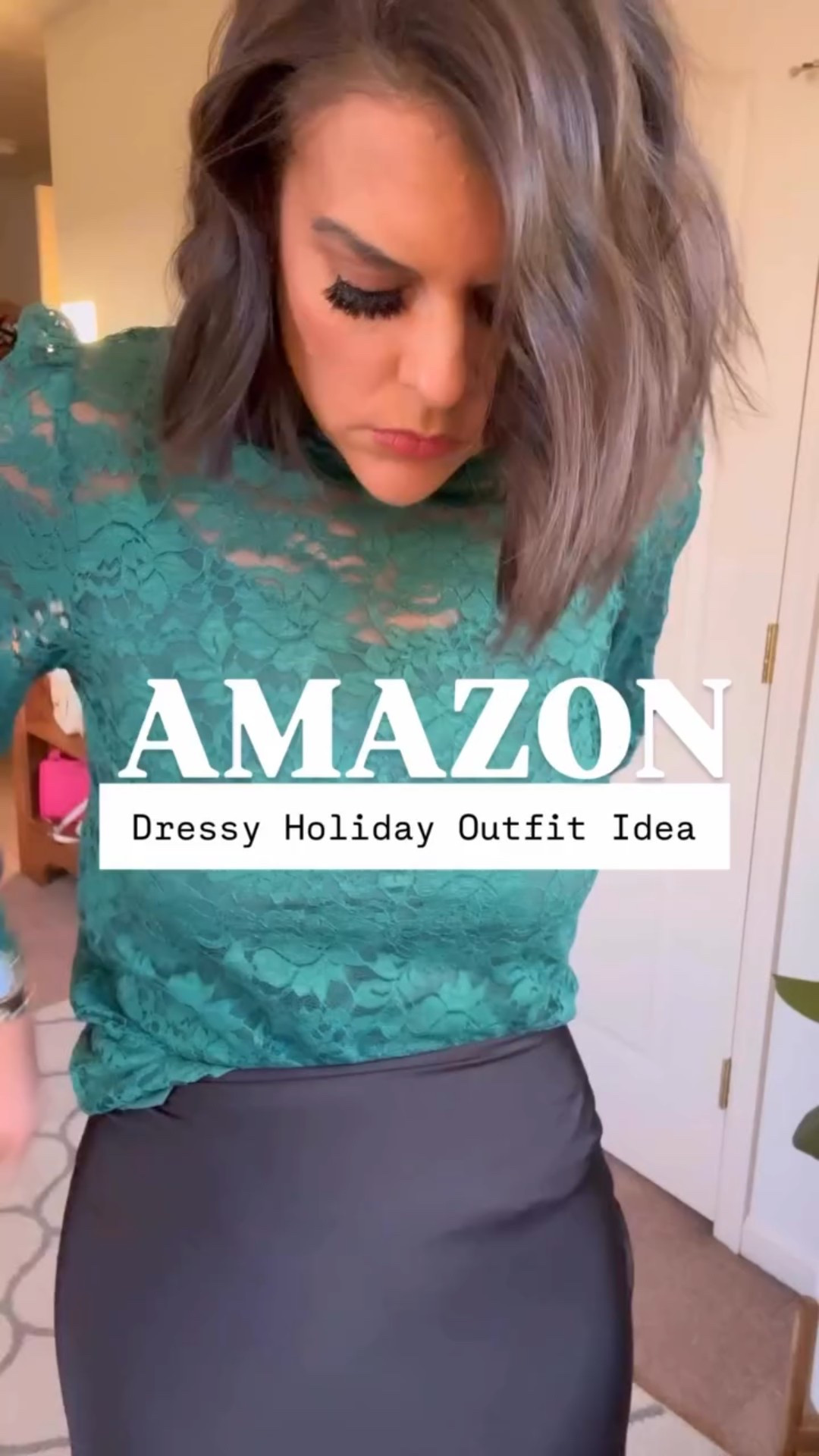 Amazon Holiday outfit!! Classy, adorable, and SO good! Comment HOLIDAY + I’ll send it all your way! Everything also in my bio!

#holidayoutfit #amazonholidayoutfit #lacetop