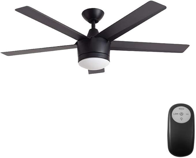 Home Decorators Collection Merwry LED 52" Indoor Ceiling Fan (Black) | Amazon (US)
