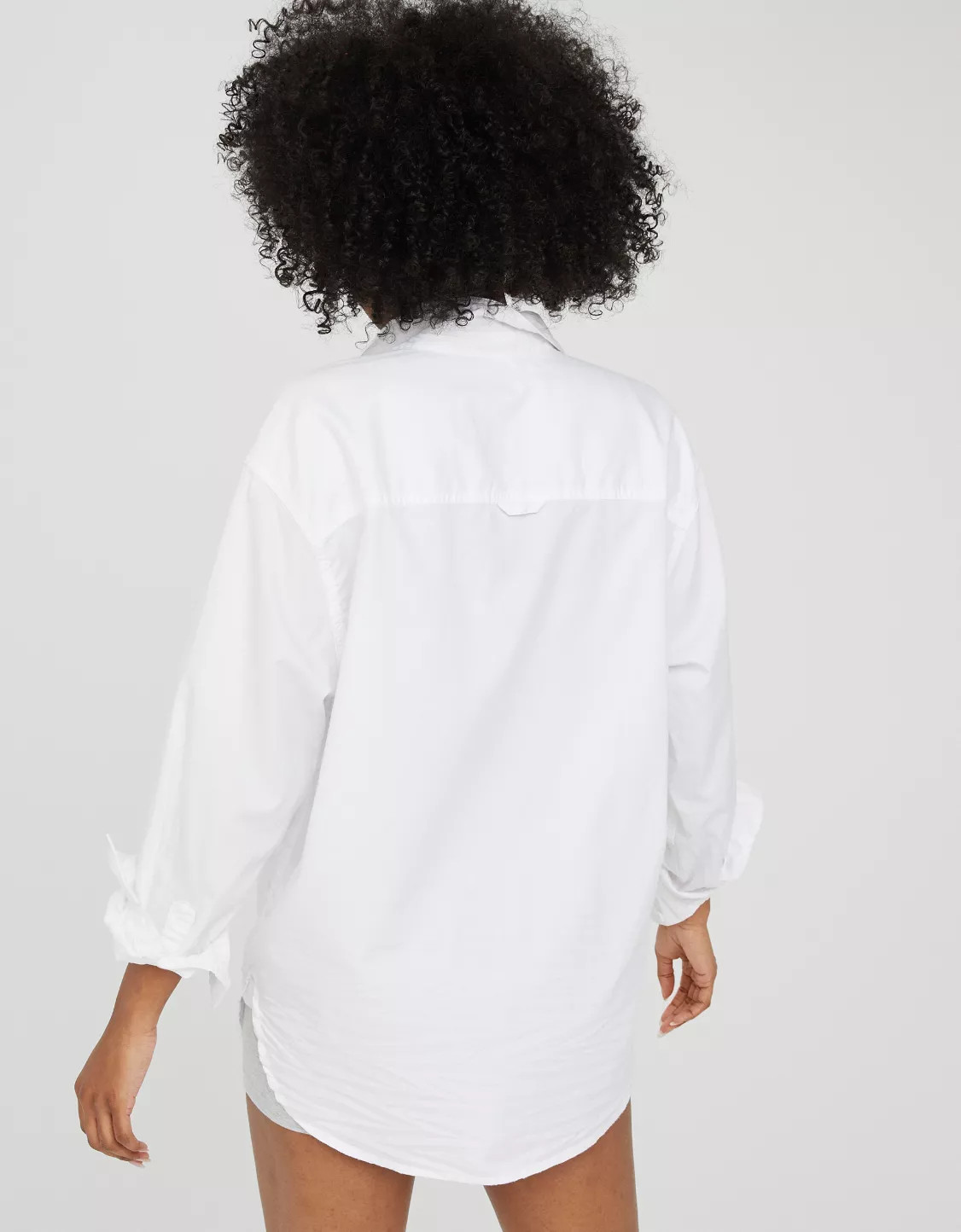 OFFLINE By Aerie Oversized Crinkle Button Up Shirt | Aerie