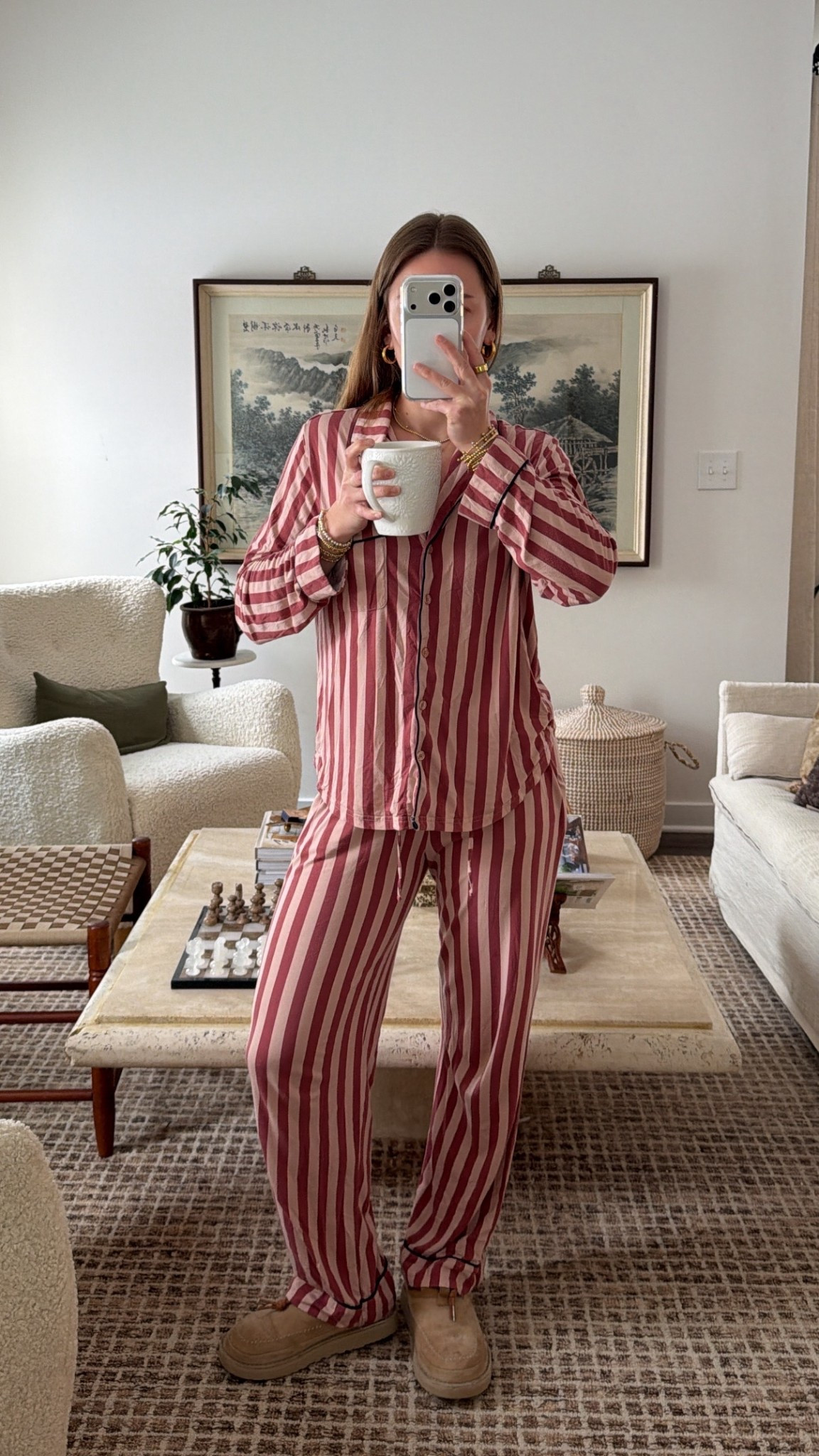 2/3/26 Cozy night in wearing my striped Cozy Earth bamboo pajamas — insanely soft and breathable. This exact striped set was a limited edition from a few years ago, but I’ve linked the same pajama set since they’re always releasing new colors and patterns. Perfect if you’re looking to upgrade your sleepwear or want something truly comfy for lounging.

#LTKmorningroutine