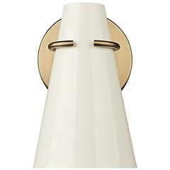 Golden Lighting Reeva 1 Light Wall Sconce with Modern Brass | Lamps Plus
