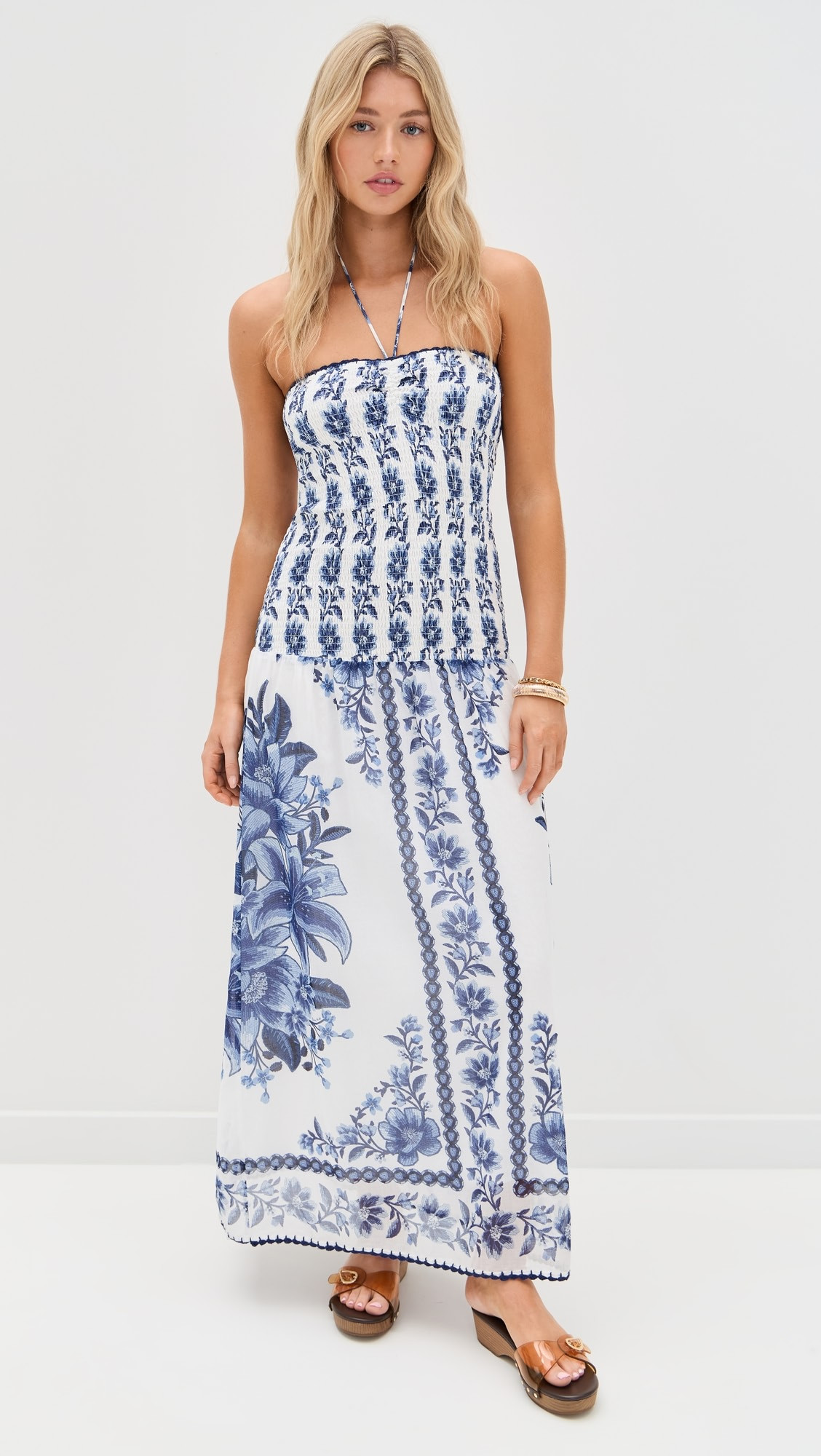 FARM Rio Summer Fruit Scarf Off-White Maxi Dress | Shopbop | Shopbop