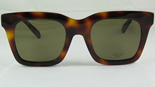 Celine 05L Havana 41411FS Square Sunglasses Lens Category 2 | Amazon (US)