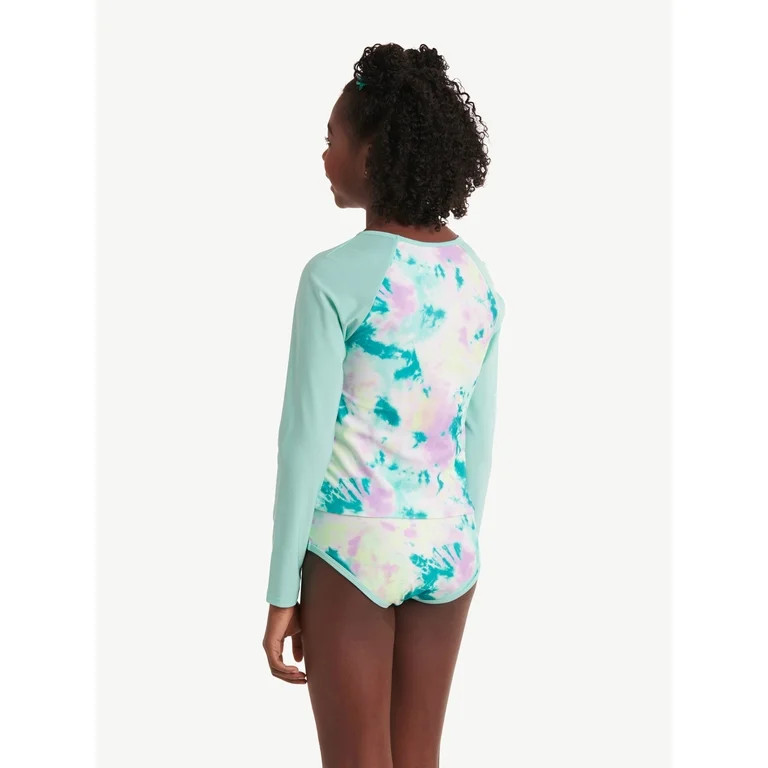 Justice Girls Rashgaurd Swimsuit Set, Sizes XS-XL | Walmart (US)