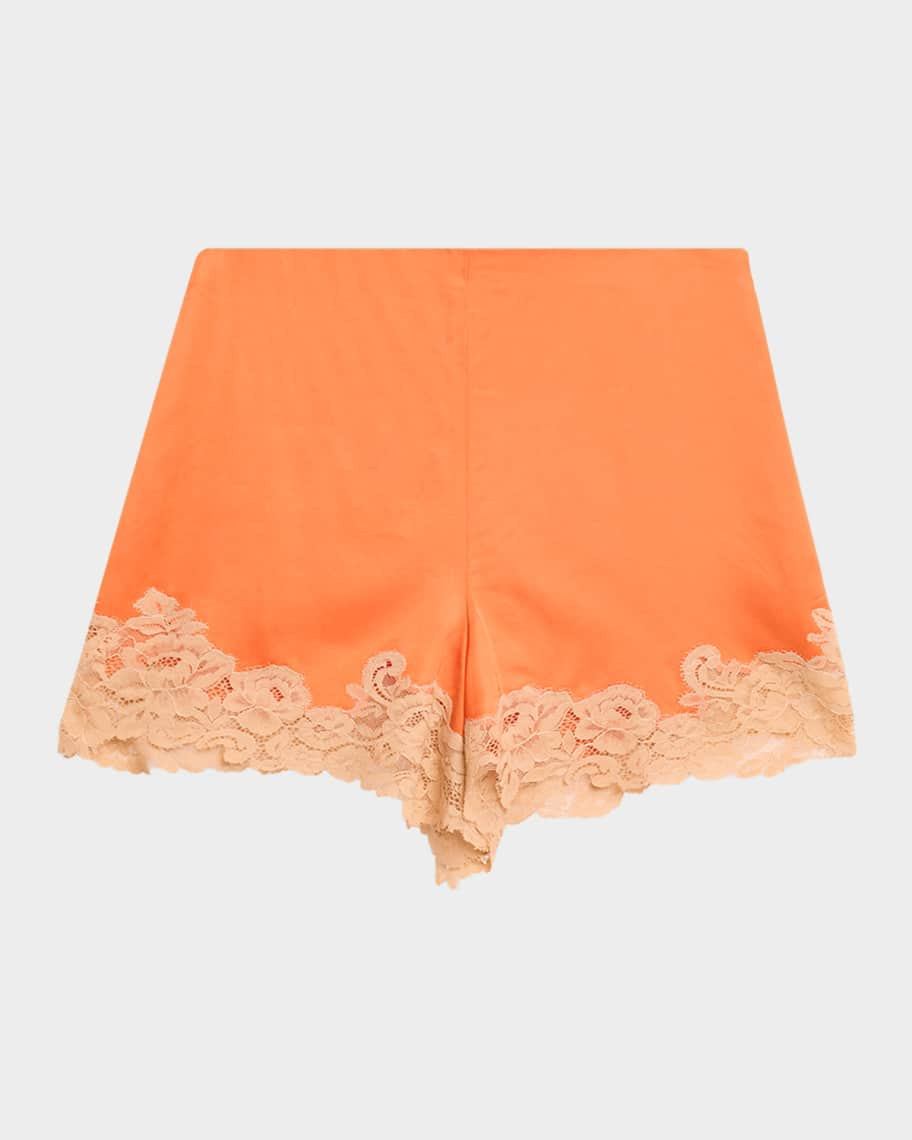 A.L.C. Pipa Satin and Lace Shorts | Neiman Marcus