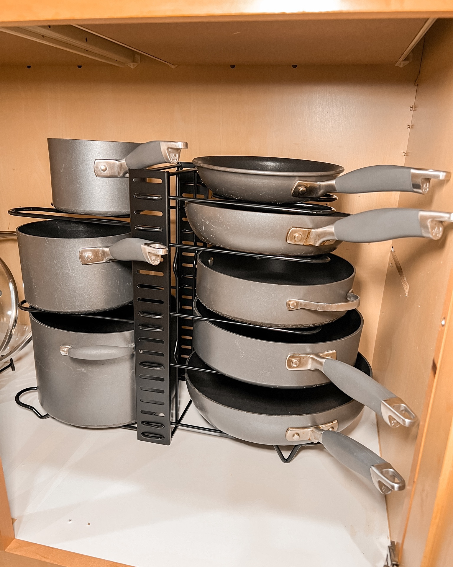 I just got the Pot and Pan Organizer and I love it. 

#LTKhome #LTKsalealert #LTKfindsunder50