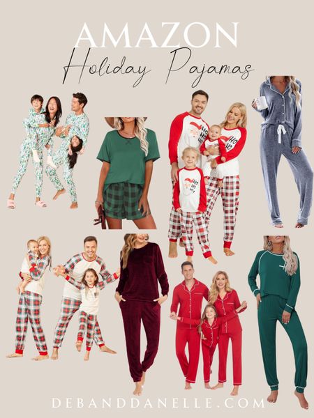 Amazon holiday pajamas for the whole family, including matching pajamas sets. 

#LTKHoliday #LTKGiftGuide #LTKSeasonal