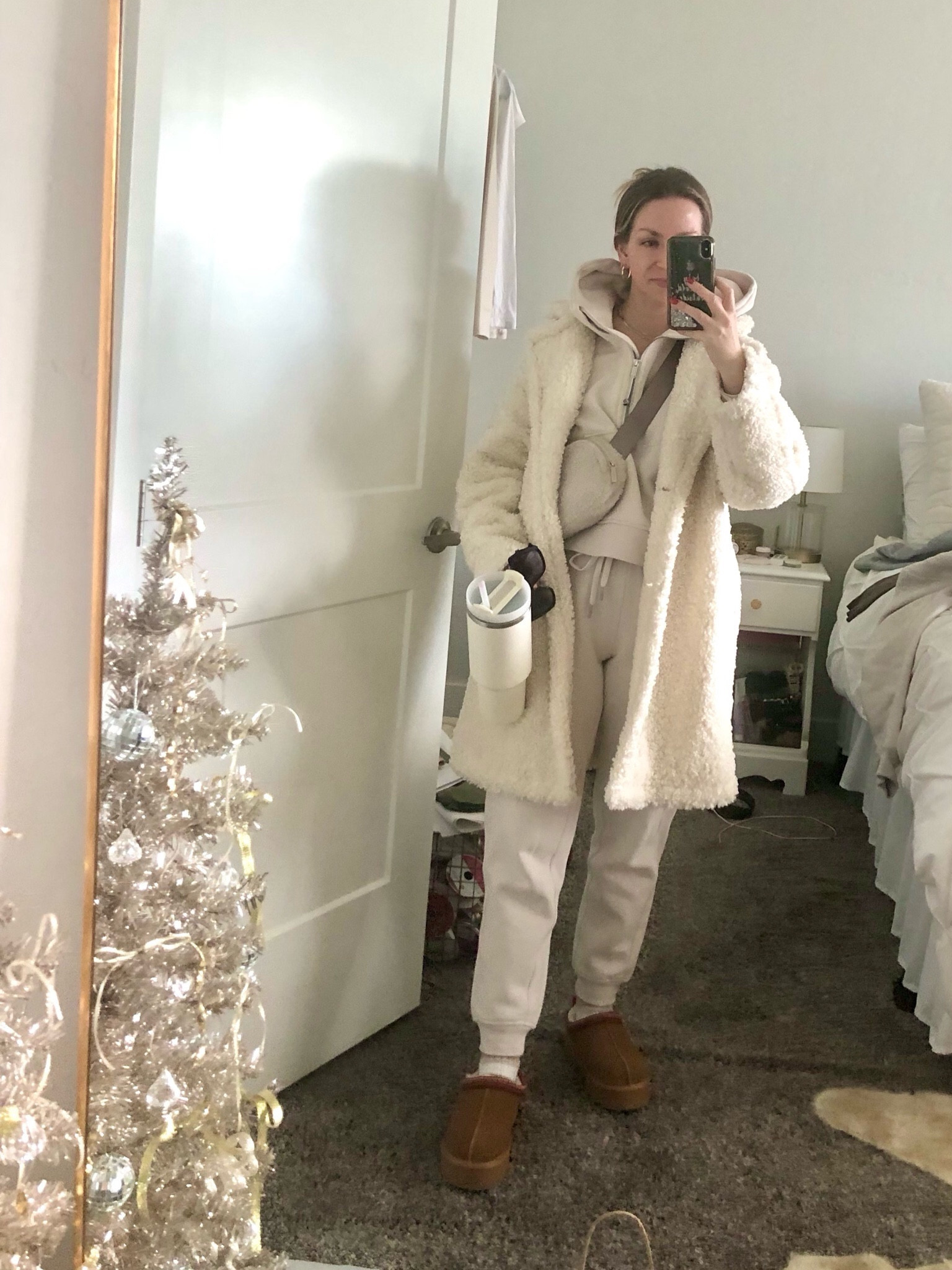 This Lululemon scuba hoodie and scuba jogger is one of my go to outfits when I want to be cute & comfy. 

Cozy sweat set. Errands outfit. Airport outfit. Sweat suit. Teddy bear coat. Ugg dupes. Ugg slipper dupe. 

Size XS/S in the hoodie. 4 in the joggers. Slippers run true to size. Coat is old from target  

#LTKfindsunder100 #LTKshoecrush