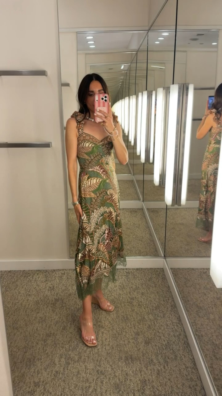 Gorgeous Farm Rio dress, I'm wearing size XS.

tropical vacation dress, resort dinner outfit, summer wedding guest, vacation date night, elevated summer style, printed midi dress, tropical print, resort chic, vacation outfit, summer evening look

#LTKOver40 #LTKootd
