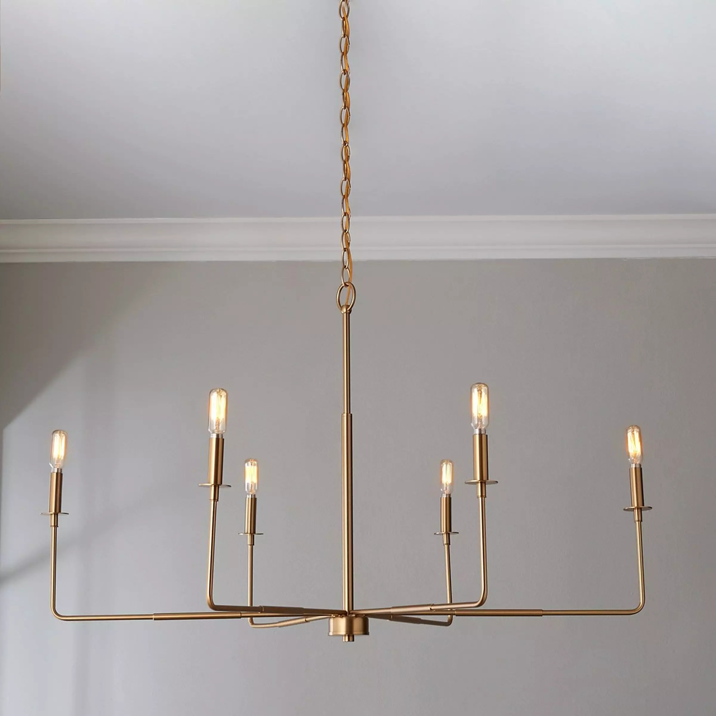 Elongated Spoke Chandelier | Shades of Light