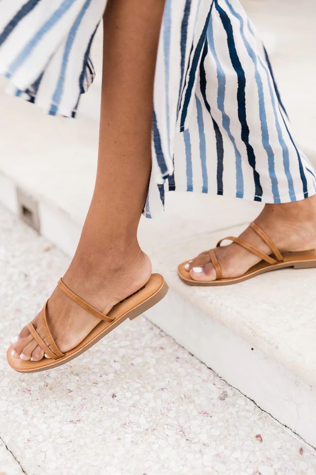 Dorothy Strappy Tan Sandals | The Pink Lily Boutique