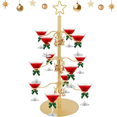 Champagne tower 3 Tier For 12  | Amazon (US)