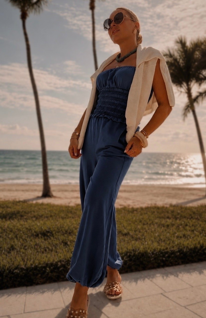 New colors in this adorable jumpsuit! 🌴💙
I did small.

#LTKootd #LTKgrwm #LTKSeasonal