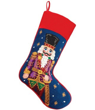 Peking Handicraft Nutcracker Needlepoint Holiday Stocking | Dillard's | Dillard's