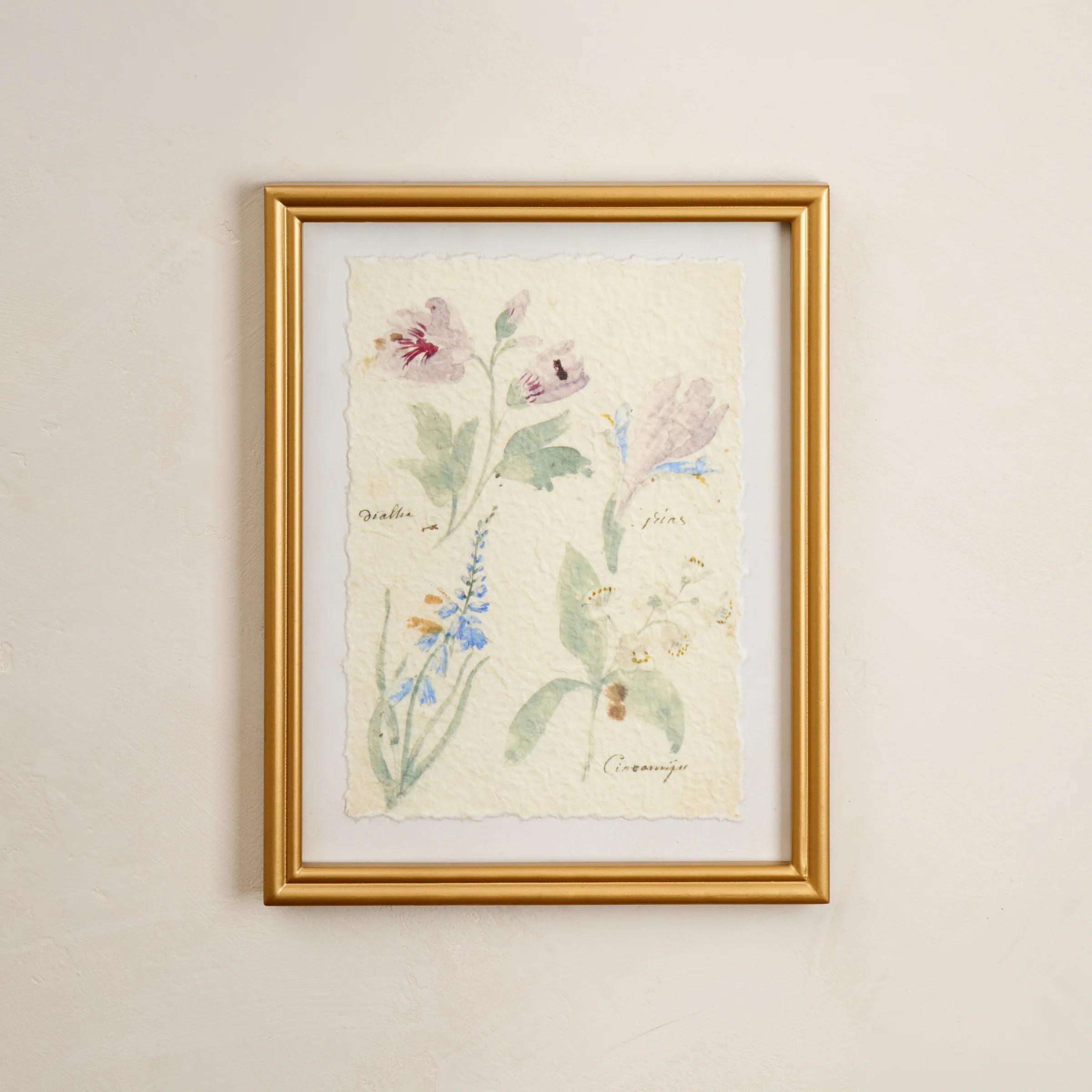 Watercolor Floral Framed Print | Magnolia