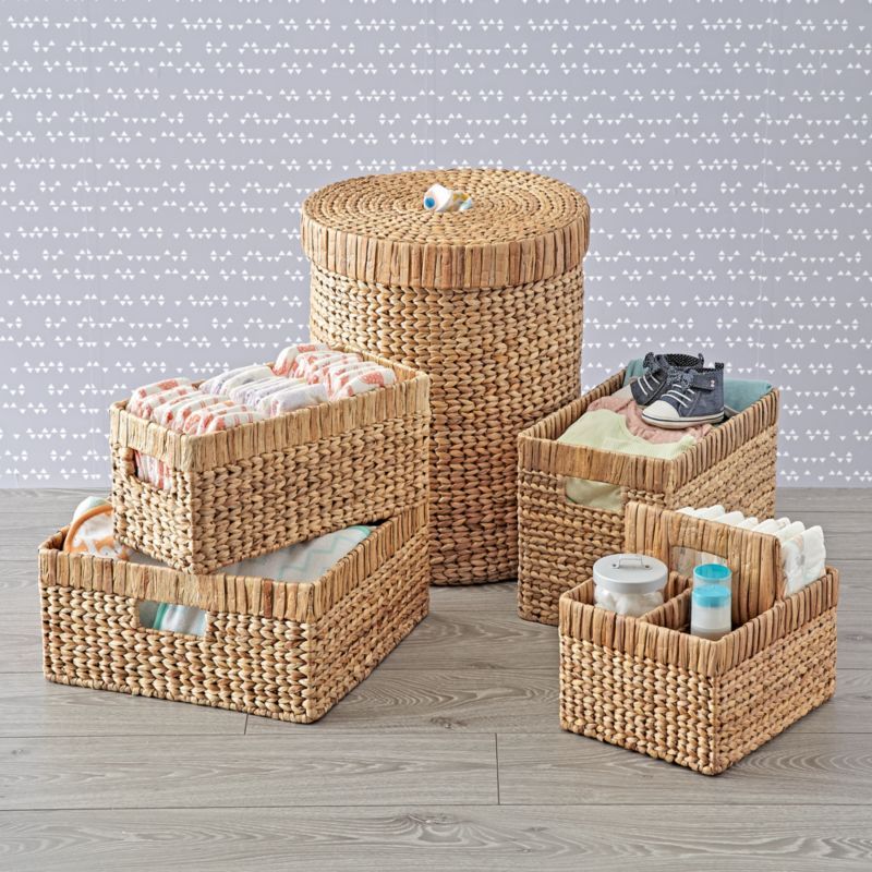 Natural Wicker Nursery Collection | Crate & Kids | Crate & Barrel