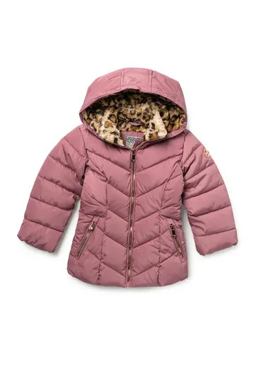 FUR Cheetah Print Puffer Jacket | Nordstrom Rack