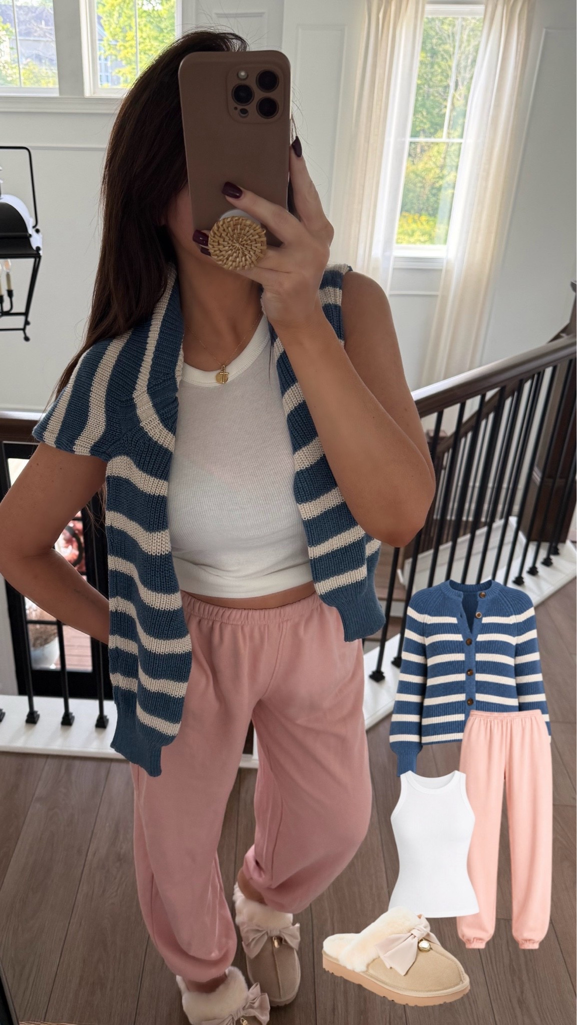 NEW at Target! 
These sweatpants are perfect! 
Blue sweater runs slightly small.

#LTKSeasonal #LTKootd #LTKdayinmylife